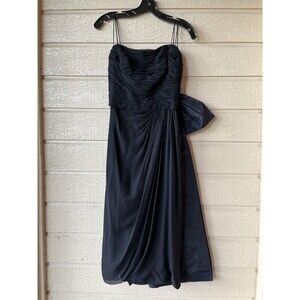 Edward Abbott Wilson Folmar womens Vintage 1950s Chiffon Sash Bow Dress size 4-6